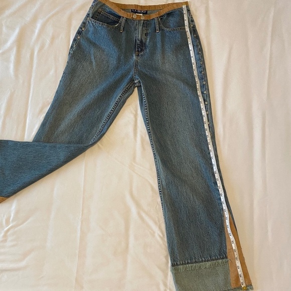 Vtg ‎ 90's-LA Blues-Flare-Mid Rise-Rivet-Denim Suede-Women's Size 8-Boho Country - Picture 8 of 12